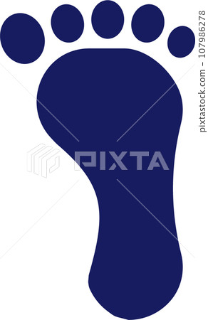footprint icon illustration 107986278