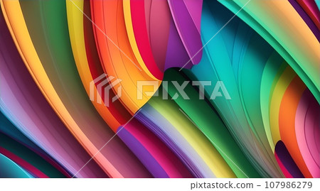 具有抽象流線型圖案的彩色壁紙 具有抽象流線型圖案的彩色壁紙 107986279