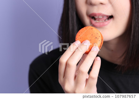 Macaroons Sweet Dessert Macaroons Sweet Dessert 107987657
