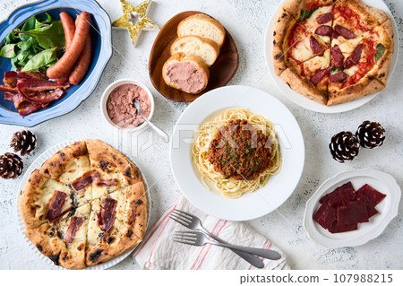 Christmas dinner 107988215