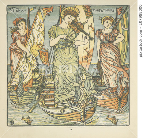 Illustration material: antique illustration Illustration material: antique illustration 107989000