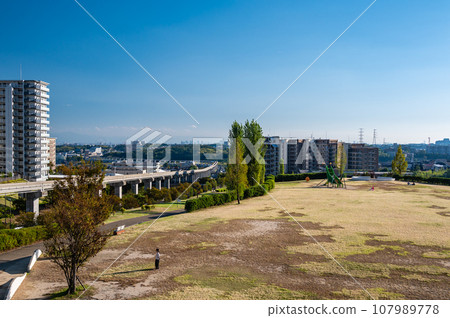 茨城市齋藤西公園下午的風景 茨城市齋藤西公園下午的風景 107989778