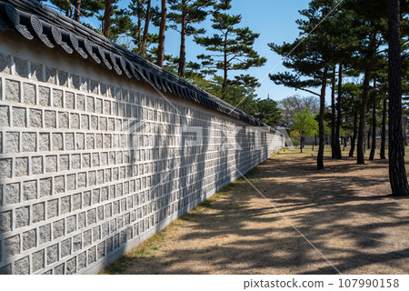 Gyeongbokgung royal palace of the Joseon dynasty in Seoul South Korea 107990158