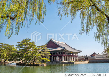 Gyeongbokgung royal palace of the Joseon dynasty in Seoul South Korea 107990161