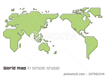 World map design made up of straight lines World map design made up of straight lines 107992544