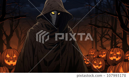 ai created halloween horror night 107993178