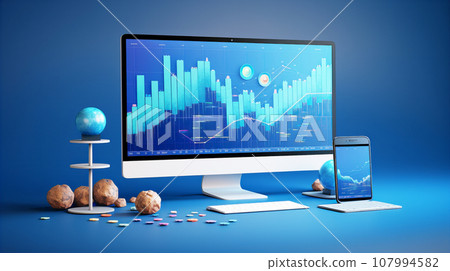 Data analysis image background material 107994582