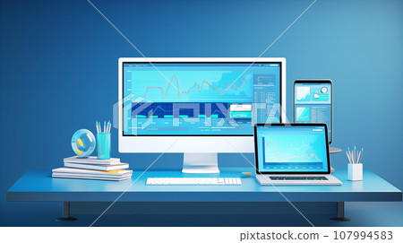 Data analysis image background material 107994583