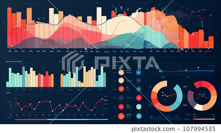 Data analysis image background material 107994585