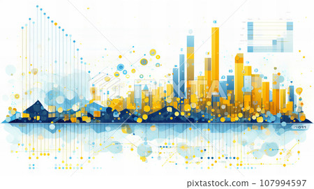 Data analysis image background material 107994597