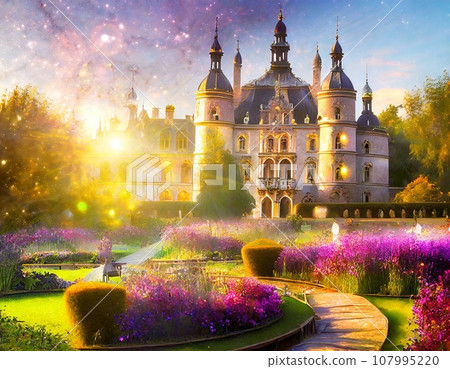 中世紀歐洲宮殿花園 107995220