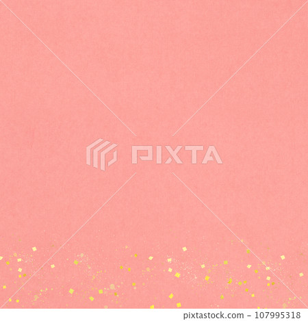 Pink Japanese paper and gold powder background Pink Japanese paper and gold powder background 107995318