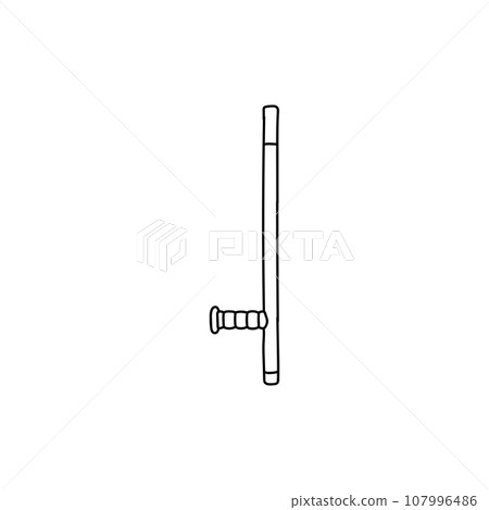 Rubber Batton Stick Line Simple Logo Rubber Batton Stick Line Simple Logo 107996486