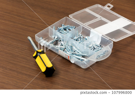 tool diy do-it-yourself carpenter work screwdriver instrument screw work repair screwdriver 107996800