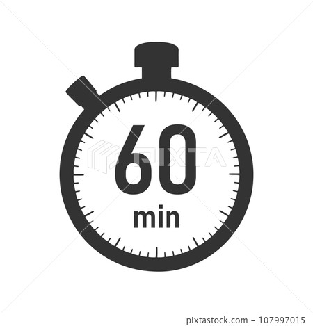 60分鐘計時器/秒錶插畫素材 60分鐘計時器/秒錶插畫素材 107997015