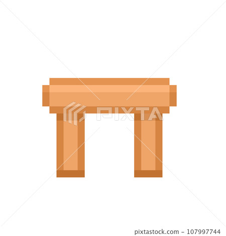 Pixel illustration of springboard 107997744