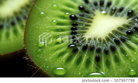 Macro detail to fresh, fruit kiwi, food concept Macro detail to fresh, fruit kiwi, food concept 107997798