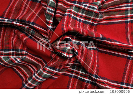 Background of traditional checkered christmas red fabric Background of traditional checkered christmas red fabric 108000906