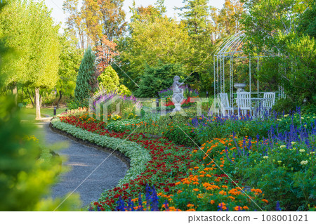 Den Park, vivid autumn flowerbed <Anjo City, Aichi Prefecture> Den Park, vivid autumn flowerbed <Anjo City, Aichi Prefecture> 108001021