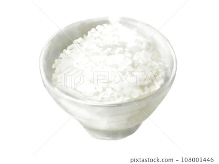 Watercolor white rice 01_1 108001446