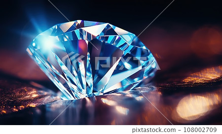 Macro detail to clear, shiny diamond, gemstone, jewelry concept Macro detail to clear, shiny diamond, gemstone, jewelry concept 108002709