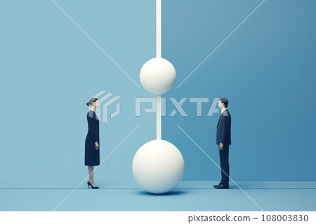Gender equality concept illustrator background 108003830