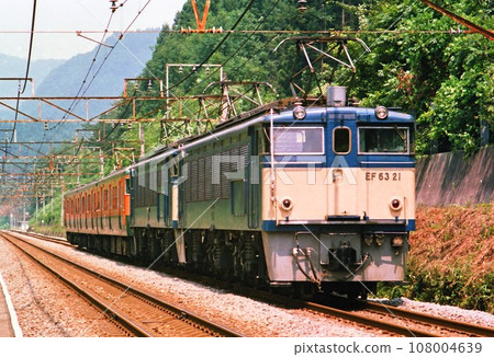Local train going down Usui Pass Local train going down Usui Pass 108004639