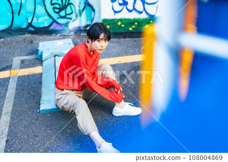 Women's fashion portrait street snap Women's fashion portrait street snap 108004869