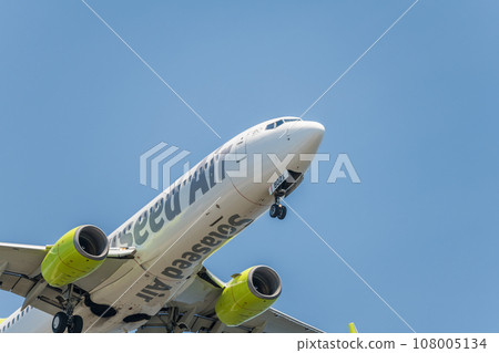 [Solaseed Air 飛機從城南島海濱公園降落] 108005134