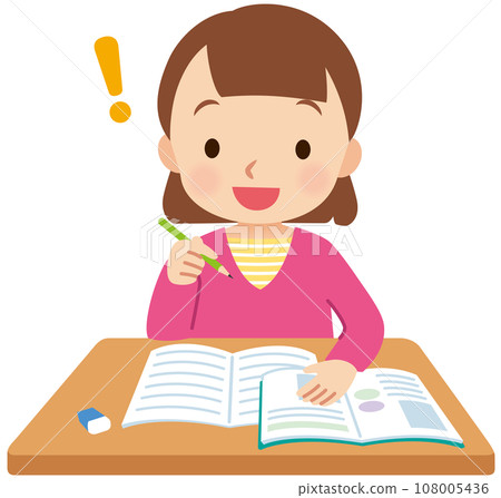 學習的孩子,女孩,小學生,高年級 學習的孩子,女孩,小學生,高年級 108005436