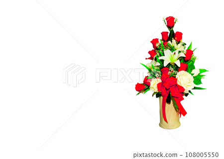 Picture of a beautiful flower vase die-cut 108005550