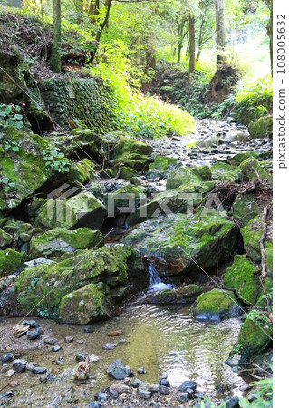 Rocky landscape upstream of the Asuwa River in Moroyama Town 108005632