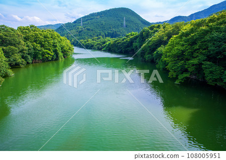 Lake Tamayodo, scenery from Yorii Bridge, Yorii Town 108005951