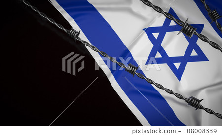 The Israel flag for Background 3d rendering The Israel flag for Background 3d rendering 108008339