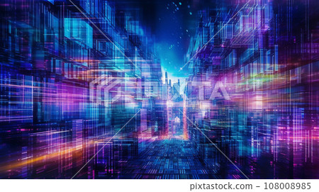 Generative AI, Cyberspace: Capture the digital realm through abstract photography Generative AI, Cyberspace: Capture the digital realm through abstract photography 108008985