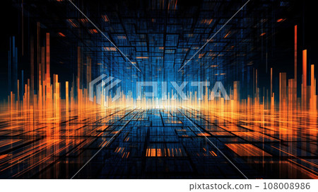 Generative AI, Cyberspace: Capture the digital realm through abstract photography 108008986