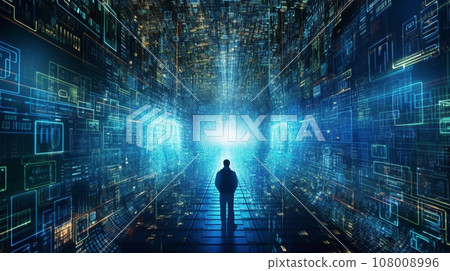 Generative AI, Cyberspace: Capture the digital realm through abstract photography Generative AI, Cyberspace: Capture the digital realm through abstract photography 108008996
