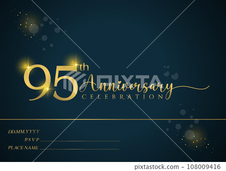 95th year anniversary celebration. Anniversary logo.  108009416