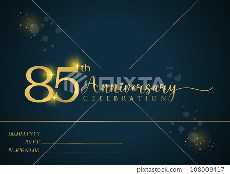 85th year anniversary celebration. Anniversary logo.  108009417