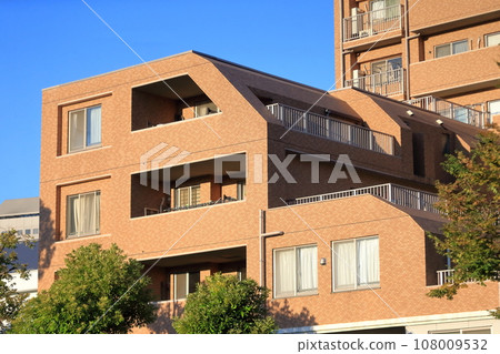 Blue sky and collective housing Blue sky and collective housing 108009532