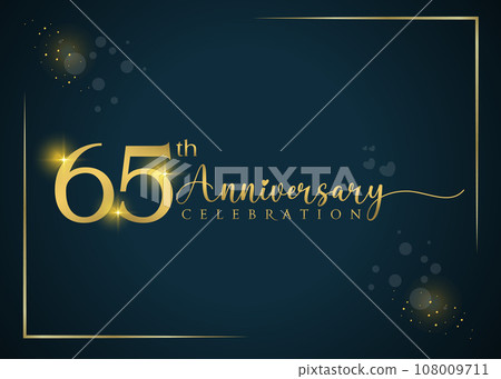 65th year anniversary celebration. Anniversary logo 108009711