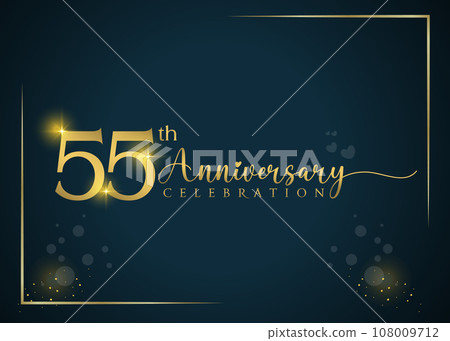 55th year anniversary celebration. Anniversary logo 108009712