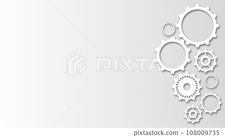 齒輪的抽象背景僅右側齒輪版本 108009735