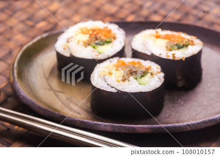 Kimpa (Korean style seaweed roll) Kimpa (Korean style seaweed roll) 108010157