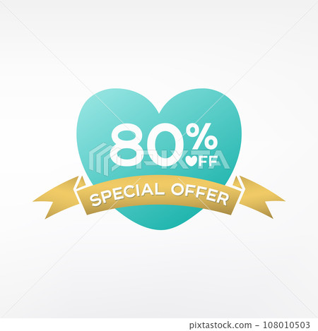 80% off discount promotion sale Brilliant poster 108010503