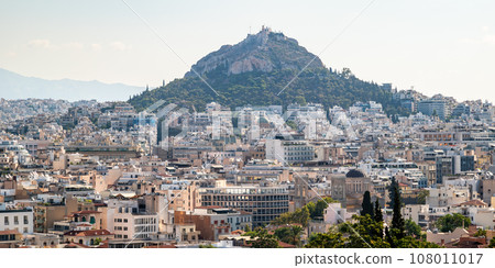 Aerial cityscape view of Athens capital city of Greece 108011017