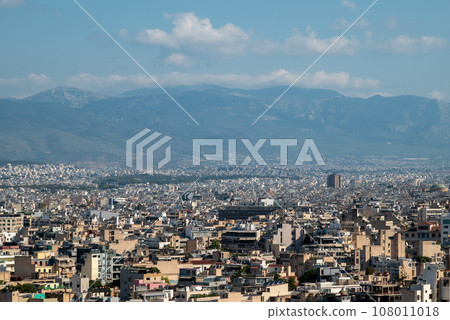 Aerial cityscape view of Athens capital city of Greece 108011018