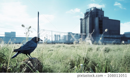 Wild crow background material Wild crow background material 108011051