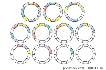 簡單多彩的進度條，資訊圖表 108011107