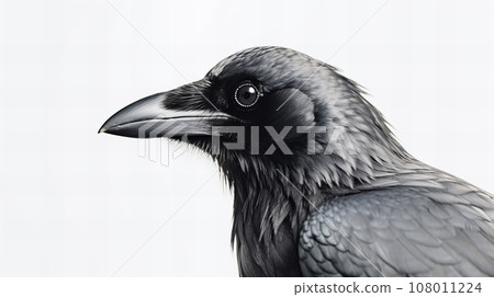 Crow white background 108011224